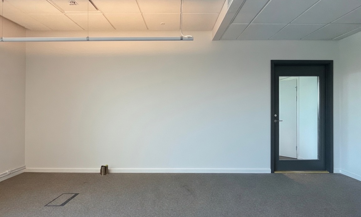 A blank, boring white wall